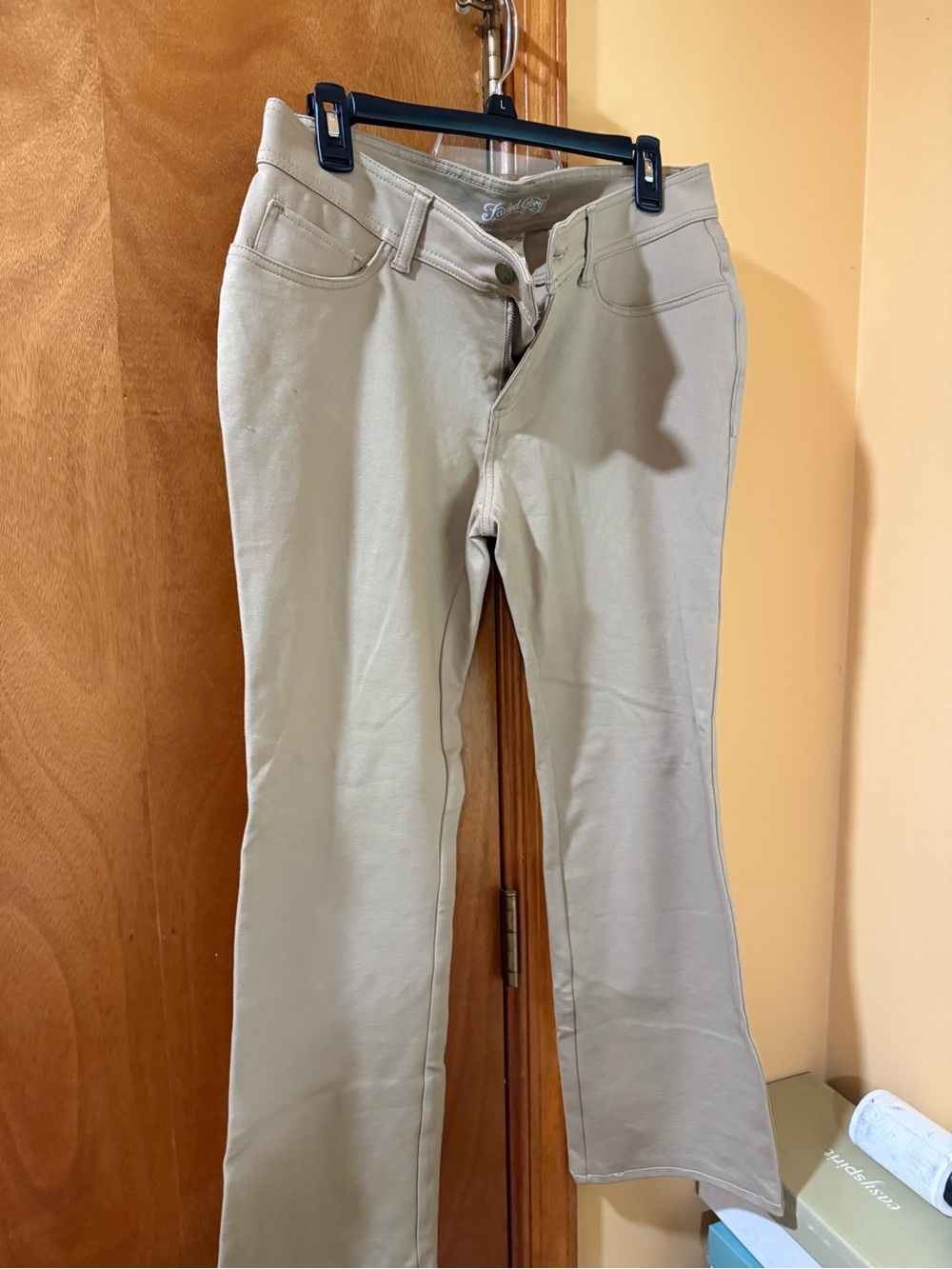 Faded Glory Women's Beige Flare Jeans